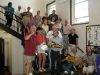 on the tour of the old school...more people than expected